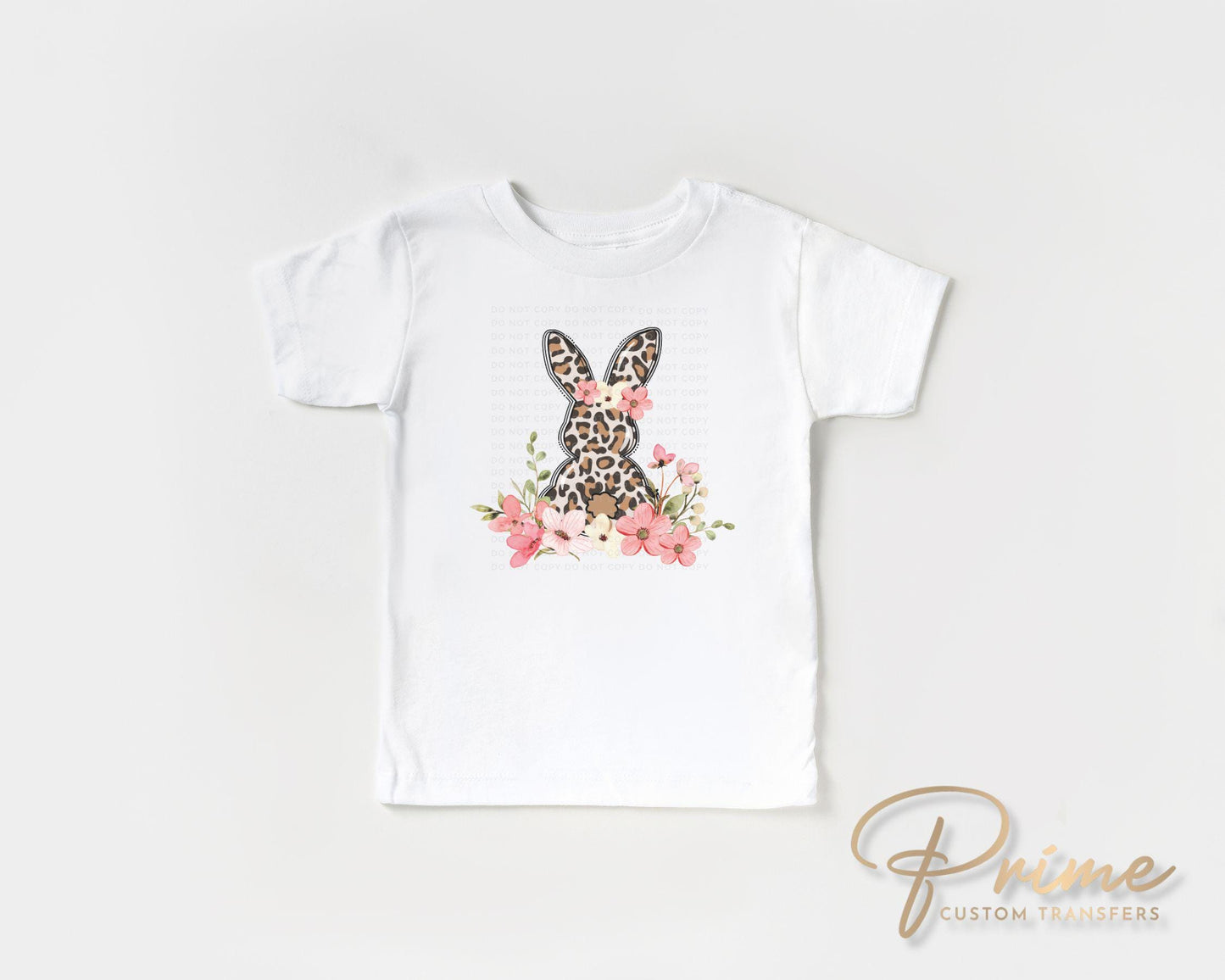 Easter DTF Transfer, Ready to Press, T-shirt Transfer, Heat Transfer, Direct to Film, Holiday, Floral, Doodle, Cheetah, Leopard Floral Bunny