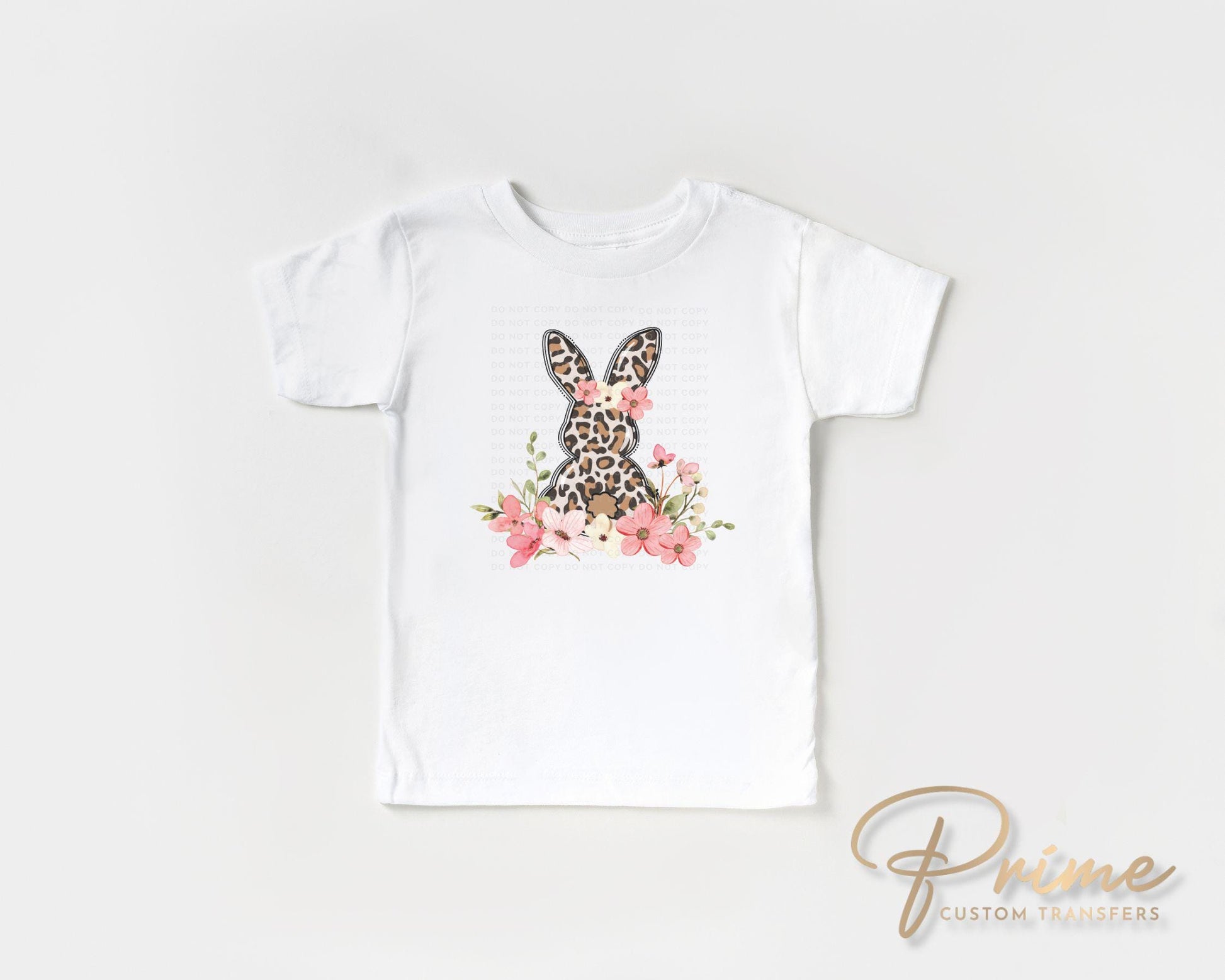 Easter DTF Transfer, Ready to Press, T-shirt Transfer, Heat Transfer, Direct to Film, Holiday, Floral, Doodle, Cheetah, Leopard Floral Bunny