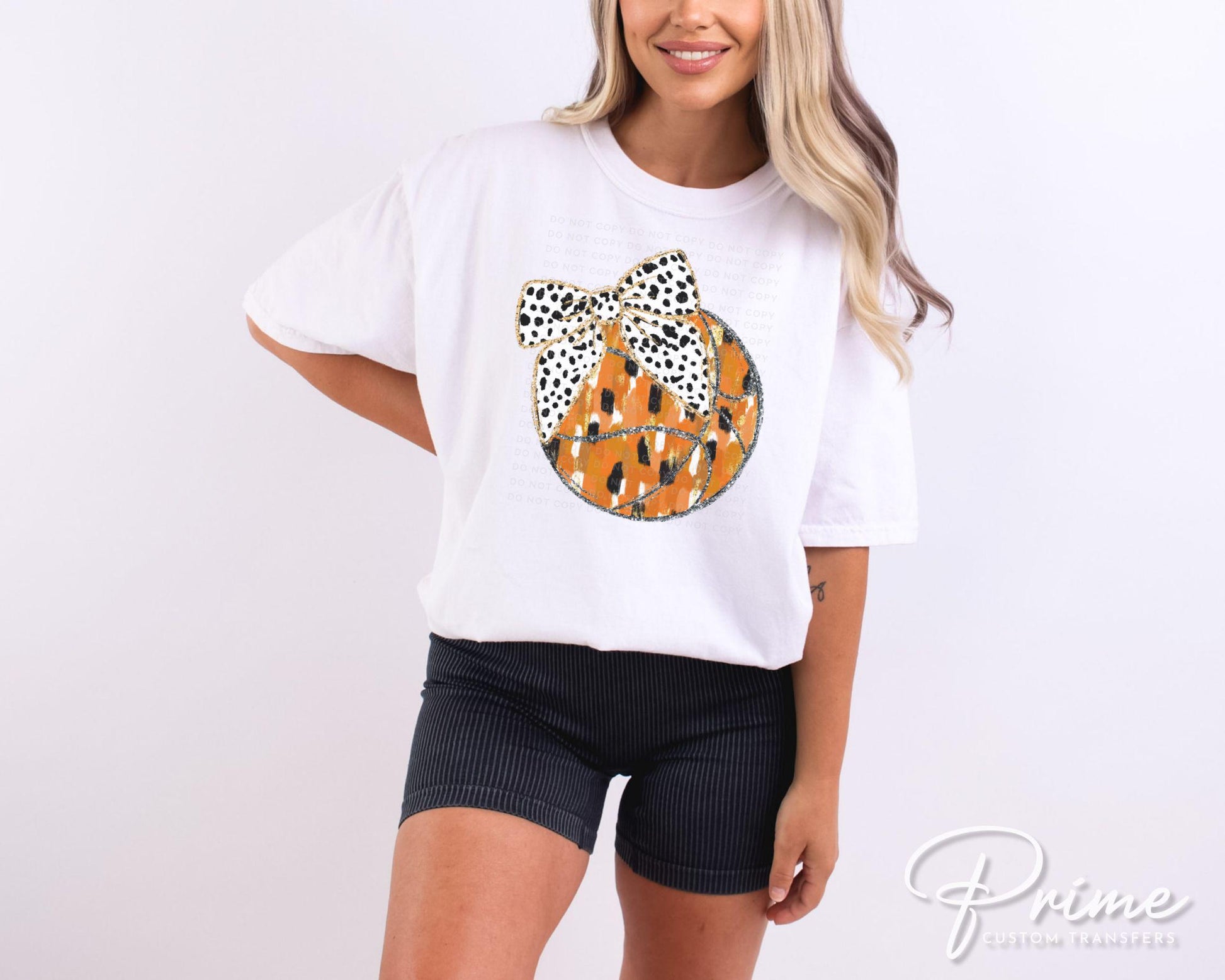 Basketball DTF Transfers, Ready to Press, T-shirt Transfers, Heat Transfer, Direct to Film, Sports Mom, Brushstroke, Coquette Black Glitter