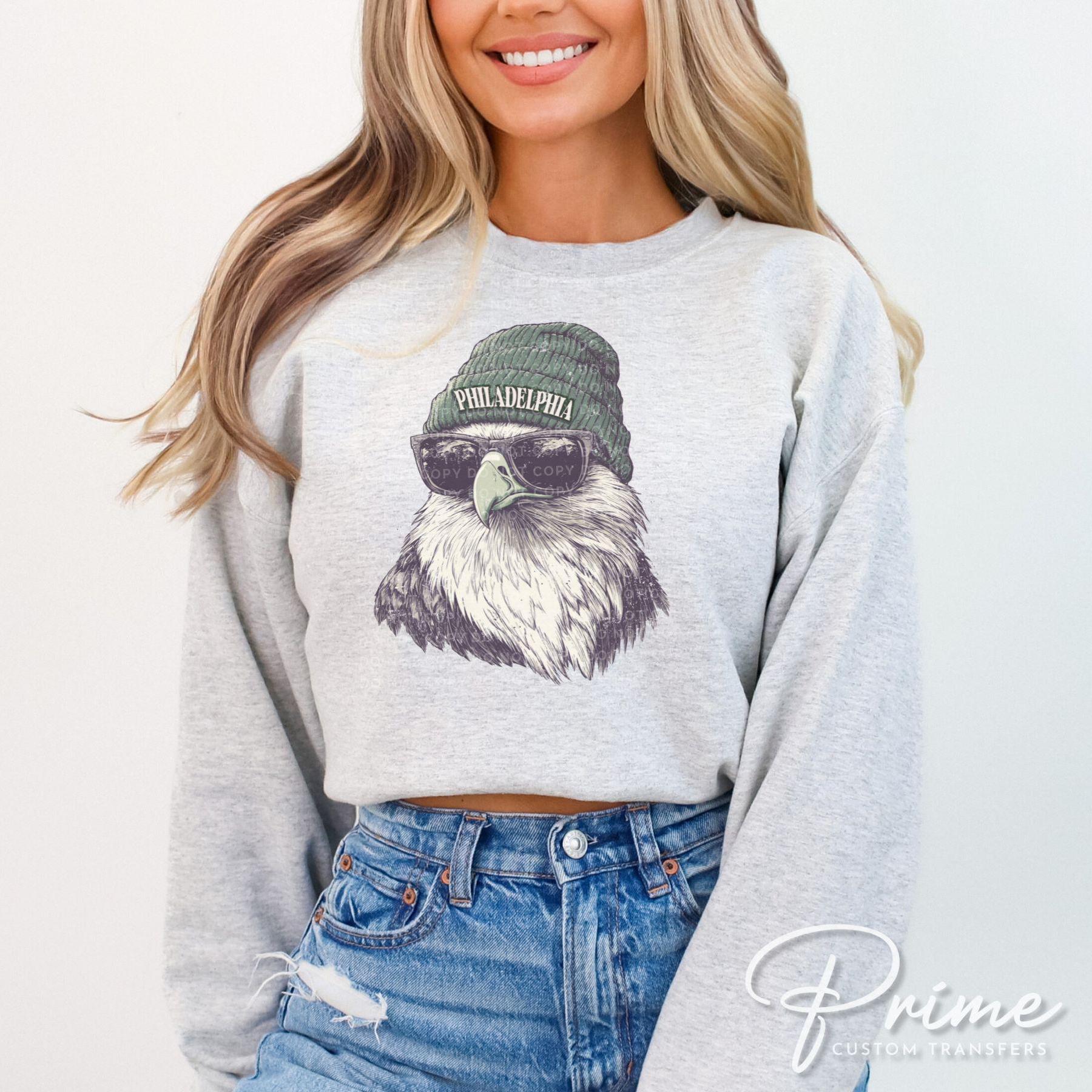 Football DTF Transfer, Ready to Press, T-shirt Transfer, Heat Transfer, Direct to Film, Sports Fan, Philly, Game Day, Philadelphia Football