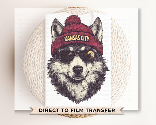 Football DTF Transfers, Ready to Press, T-shirt Transfers, Heat Transfer, Direct to Film, Sports Fan Apparel, Game Day, Kansas City Football