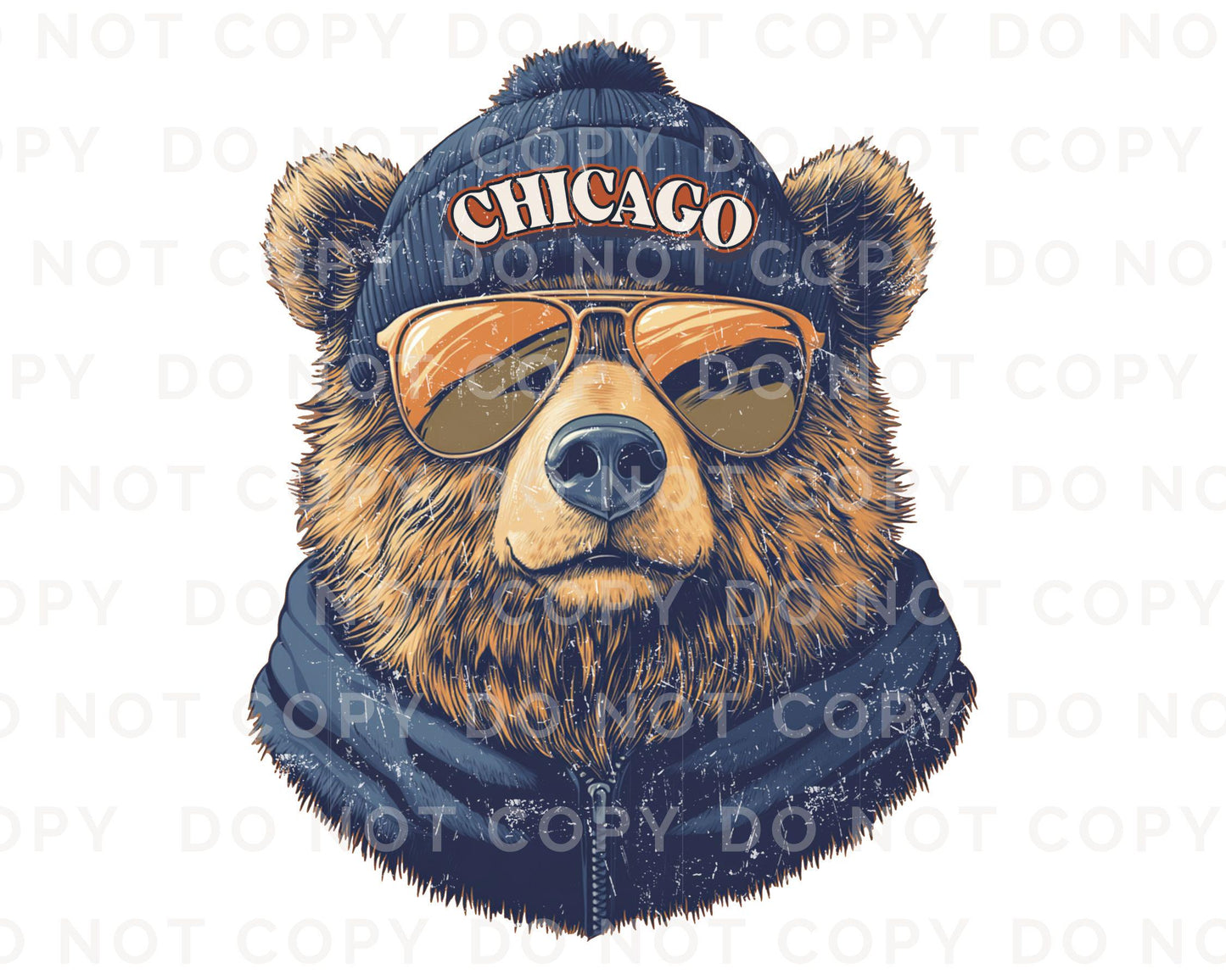 Football DTF Transfer, Ready to Press, T-shirt Transfer, Heat Transfer, Direct to Film, Sports Fan Apparel, Game Day, Chicago Football