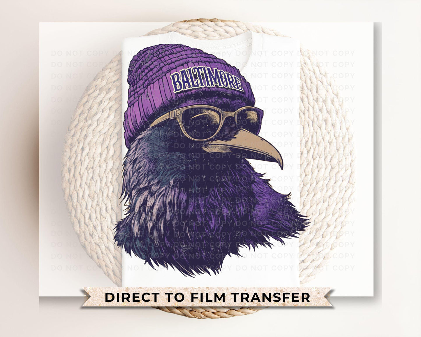 Football DTF Transfer, Ready to Press, T-shirt Transfer, Heat Transfer, Direct to Film, Sports Fan Apparel, Game Day, Baltimore Football