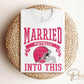 Football DTF Transfer, Ready to Press, T-shirt Transfer, Heat Transfer, Direct to Film, Wife Matching, Kansas City, Married Into This