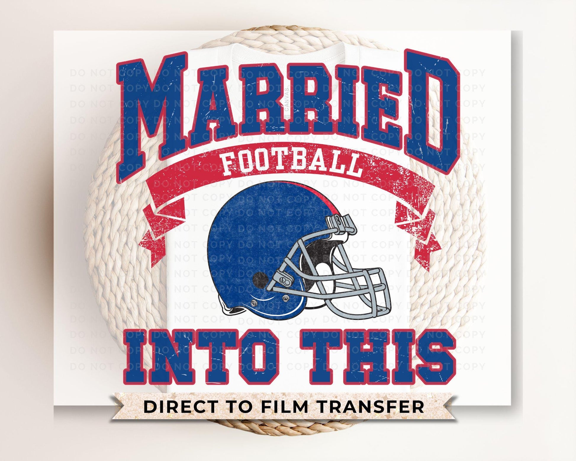 Football DTF Transfers, Ready to Press, T-shirt Transfers, Heat Transfer, Direct to Film, Sports, Full Color, Vintage, New York Football