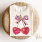 Valentine's Day DTF Transfers, Ready to Press, T-shirt Transfers, Heat Transfer, Direct to Film, Trendy, Coquette, Disco Heart Cherries