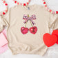 Valentine's Day DTF Transfers, Ready to Press, T-shirt Transfers, Heat Transfer, Direct to Film, Trendy, Coquette, Disco Heart Cherries