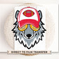 Football DTF Transfers, Ready to Press, T-shirt Transfer, Heat Transfer, Direct to Film, Sports, KC Football Fan Red Gold Boy Wolf Mascot