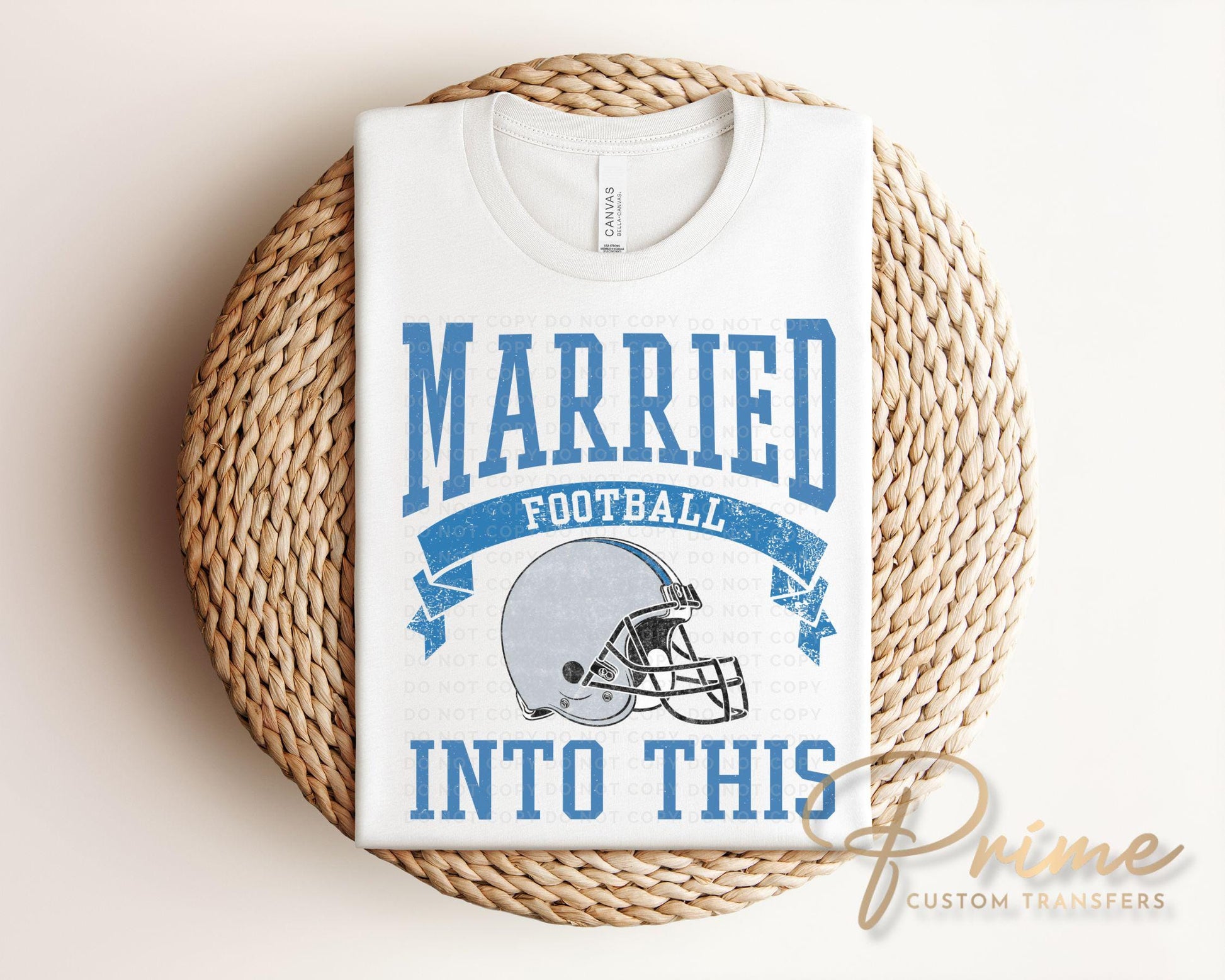 Football DTF Transfers, Ready to Press, T-shirt Transfers, Heat Transfer, Direct to Film, Sports, Wife Matching, Detroit Married Into This