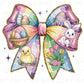 Easter DTF Transfers, Ready to Press, T-shirt Transfers, Heat Transfer, Direct to Film, Holiday, Floral, Spring, Easter Bunny Coquette Bow