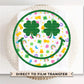 St. Patrick's Day DTF Transfer, Ready to Press, T-shirt Transfer, Heat Transfer, Direct to Film, Cute, Clover Shamrock, Lucky Charm