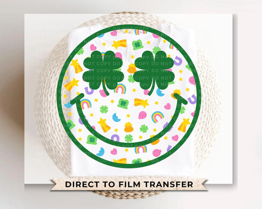 St. Patrick's Day DTF Transfer, Ready to Press, T-shirt Transfer, Heat Transfer, Direct to Film, Cute, Clover Shamrock, Lucky Charm