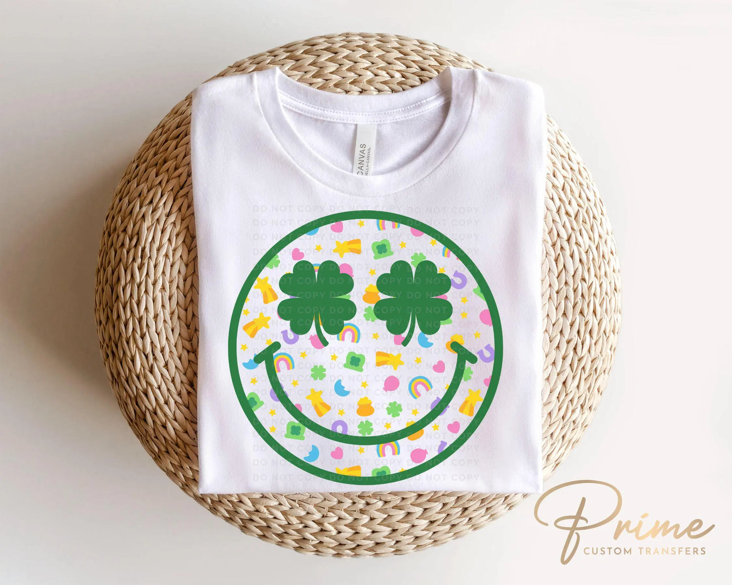 St. Patrick's Day DTF Transfer, Ready to Press, T-shirt Transfer, Heat Transfer, Direct to Film, Cute, Clover Shamrock, Lucky Charm