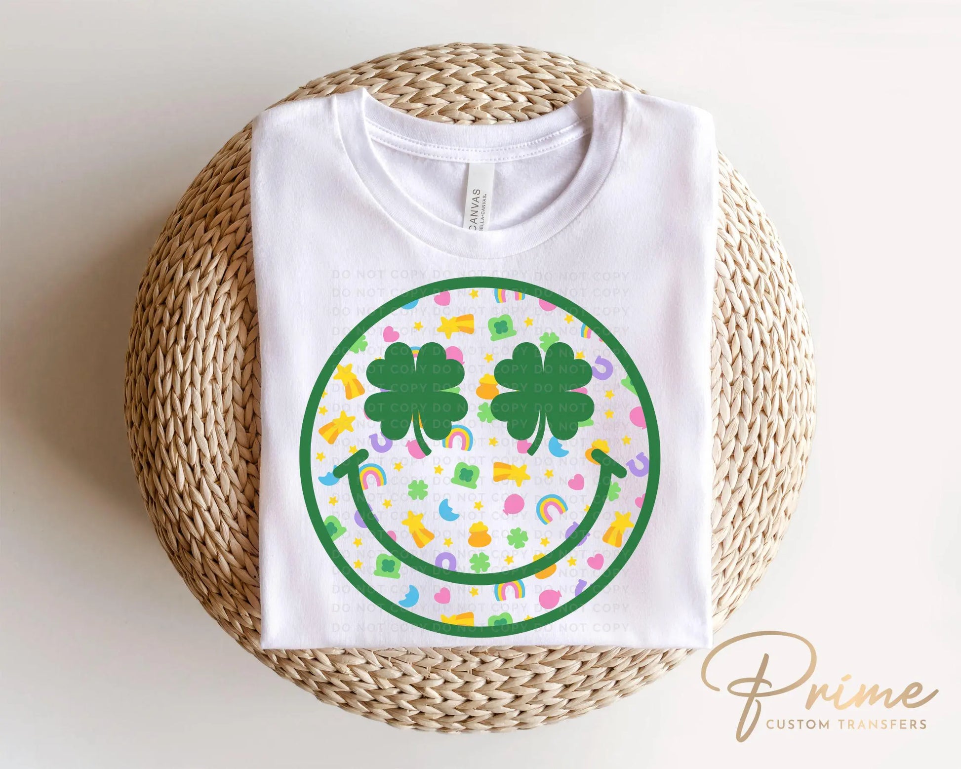 St. Patrick's Day DTF Transfer, Ready to Press, T-shirt Transfer, Heat Transfer, Direct to Film, Cute, Clover Shamrock, Lucky Charm
