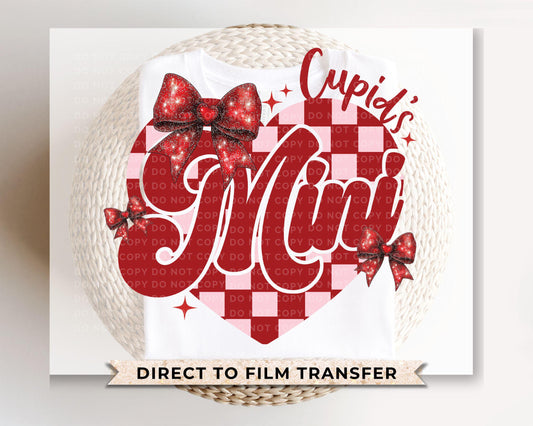 Valentine DTF Transfers, Ready to Press, T-shirt Transfers, Heat Transfer, Direct to Film, Holiday, Love, Matching, Checkered Mommy and Me