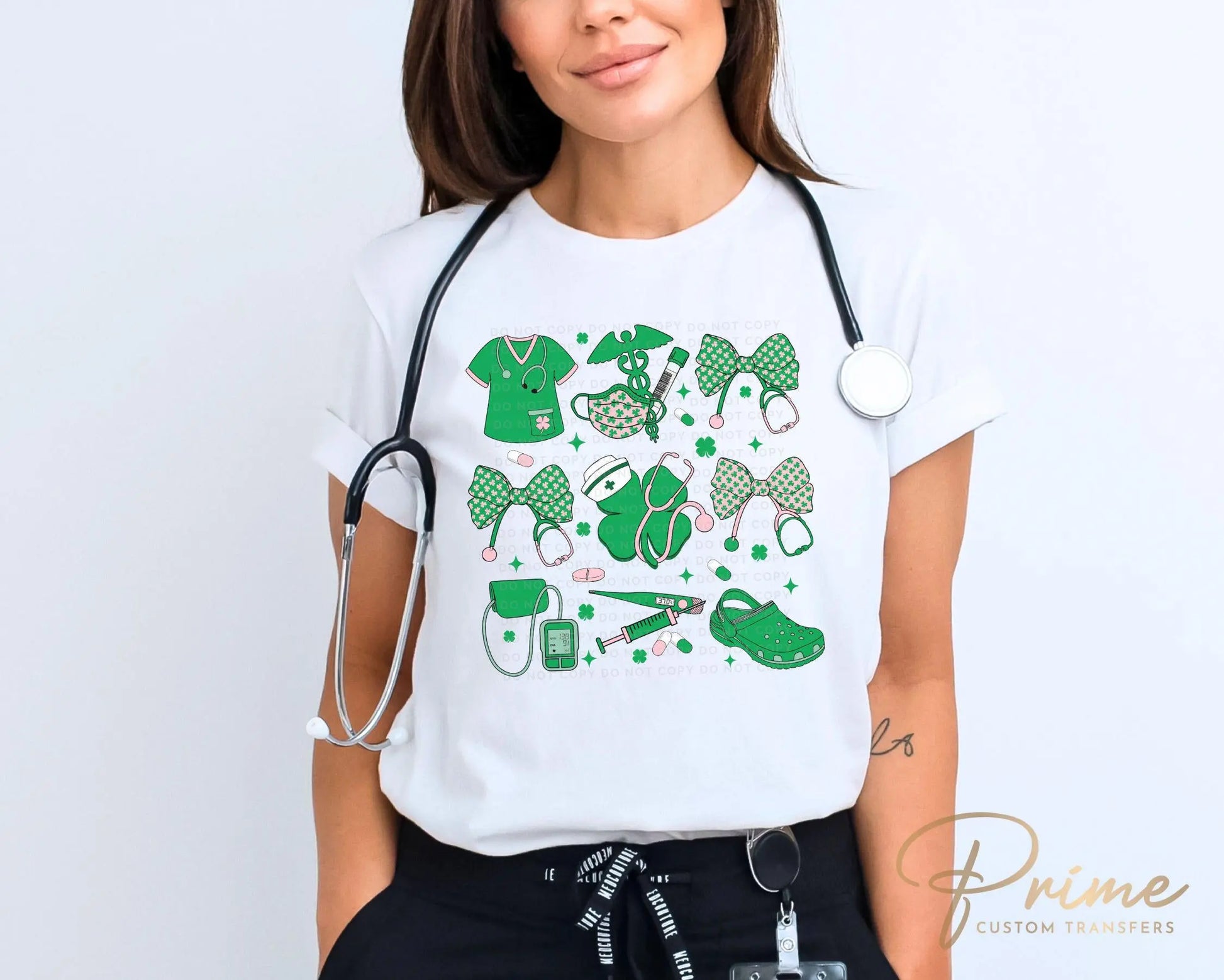 St. Patrick's Day DTF Transfers, Ready to Press, T-shirt Transfers, Heat Transfer, Direct to Film, Saint Patties, Shamrocks, Nurse Coquette