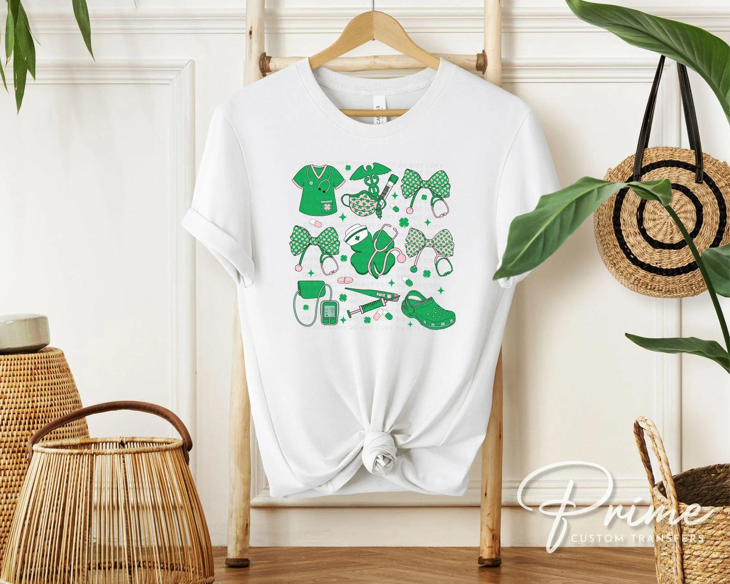 St. Patrick's Day DTF Transfers, Ready to Press, T-shirt Transfers, Heat Transfer, Direct to Film, Saint Patties, Shamrocks, Nurse Coquette