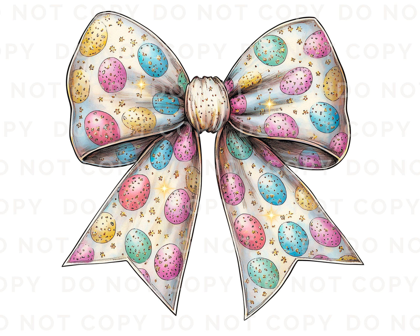 Easter DTF Transfers, Ready to Press, T-shirt Transfers, Heat Transfer, Direct to Film, Holiday, Trendy, Pink Bow, Coquette Easter Eggs