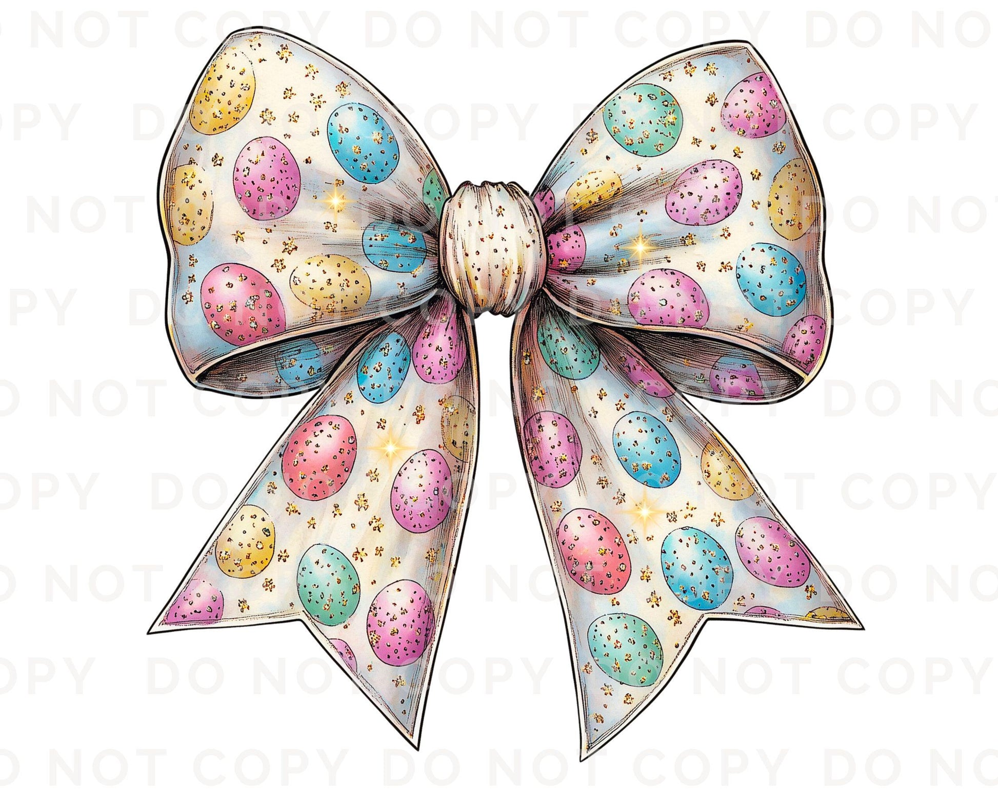 Easter DTF Transfers, Ready to Press, T-shirt Transfers, Heat Transfer, Direct to Film, Holiday, Trendy, Pink Bow, Coquette Easter Eggs