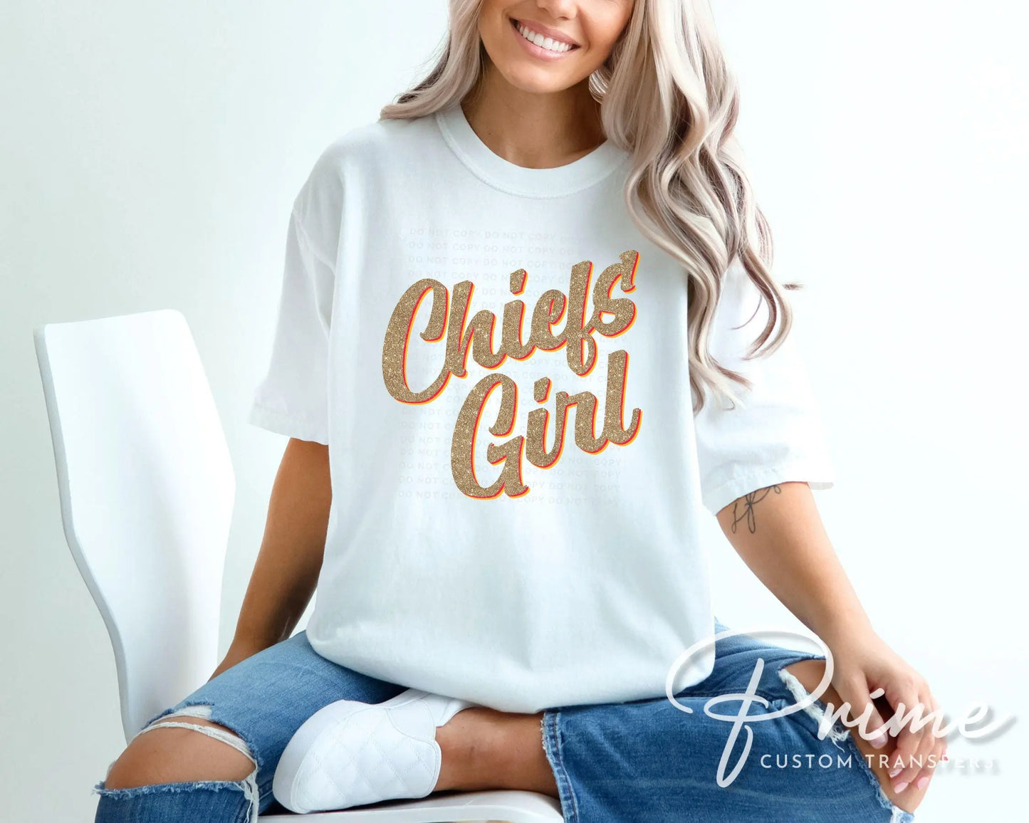Football DTF Transfers, Ready to Press, T-shirt Transfer, Heat Transfer, Direct to Film, Sports, Vintage, FAUX Glitter, Kansas City Football