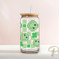 Saint Patrick's Day UV DTF Libbey 16oz Cup Wrap Sticker, Ready to Apply, No Heat, Permanent Adhesive, Waterproof, Glass Can, St Patties