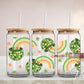 Saint Patrick's Day UV DTF Libbey 16oz Cup Wrap Sticker, Ready to Apply, No Heat, Permanent Adhesive, Waterproof, Glass Can, Pot of Gold