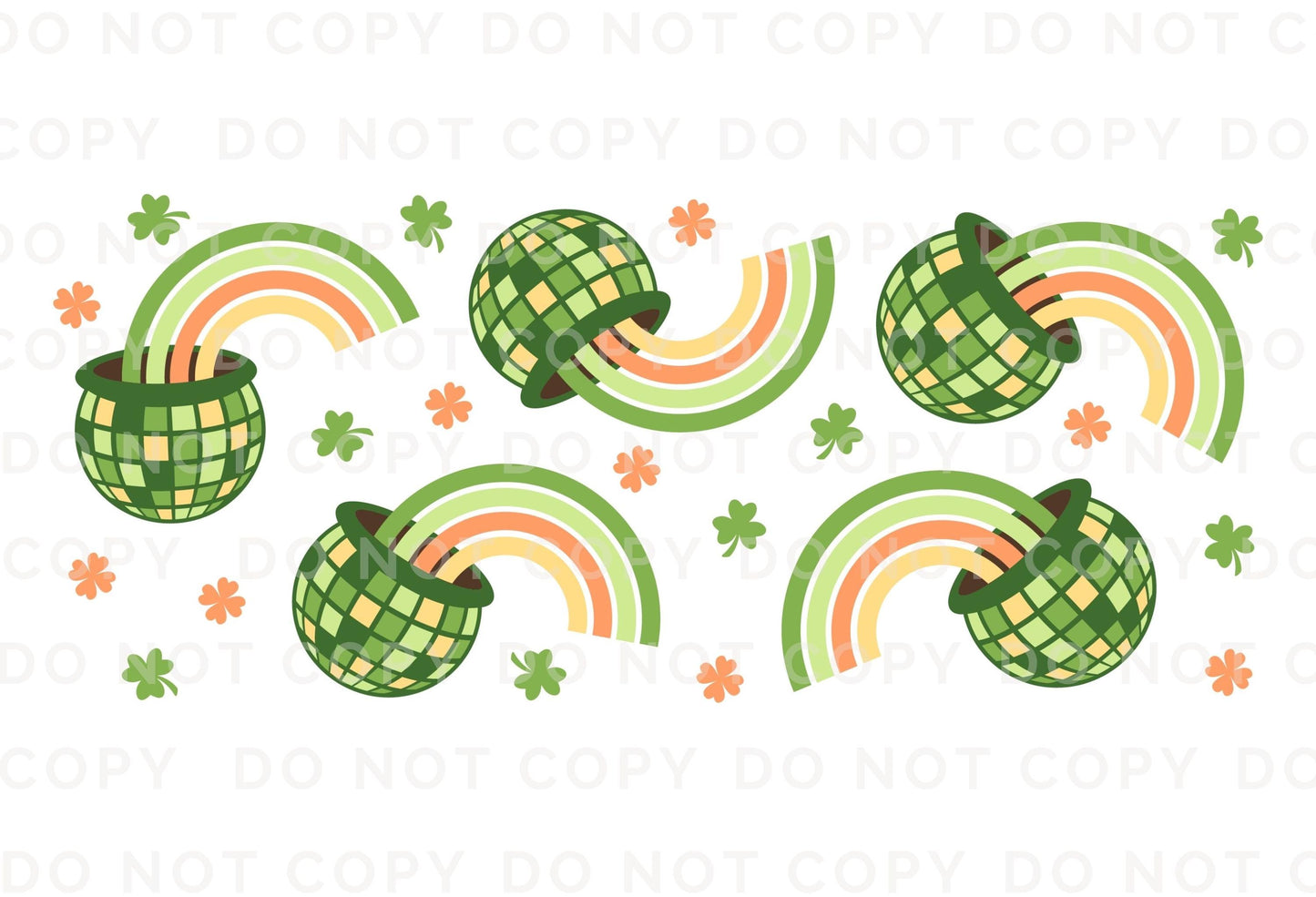 Saint Patrick's Day UV DTF Libbey 16oz Cup Wrap Sticker, Ready to Apply, No Heat, Permanent Adhesive, Waterproof, Glass Can, Pot of Gold