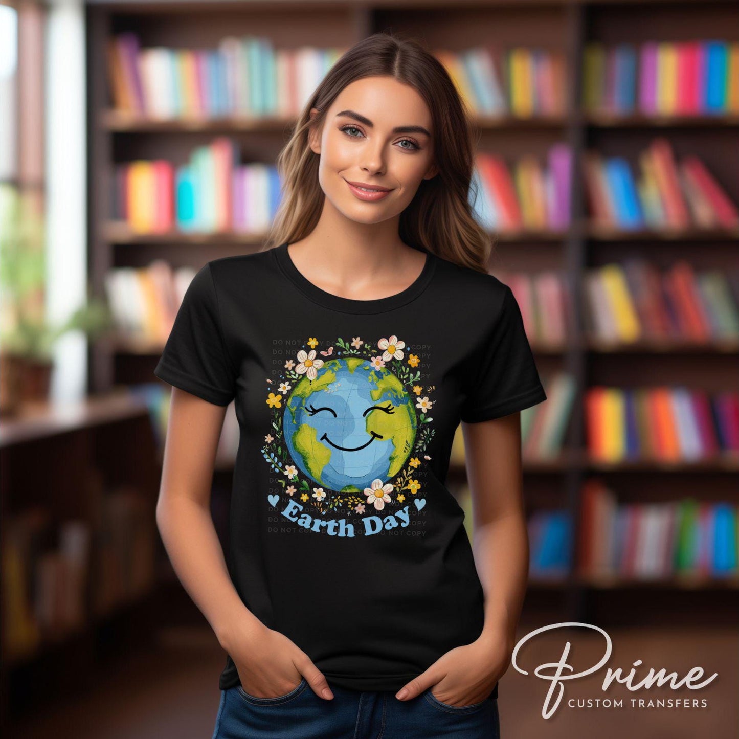 Earth Day DTF Transfers, Ready to Press, T-shirt Transfers, Heat Transfer, Direct to Film, Retro, Mother Nature, Flower, Save The Earth