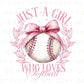 Softball DTF Transfers, Ready to Press, T-shirt Transfers, Heat Transfer, Direct to Film, Sports, Softball, Girlie, Softball Coquette Bow