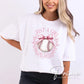 Softball DTF Transfers, Ready to Press, T-shirt Transfers, Heat Transfer, Direct to Film, Sports, Softball, Girlie, Softball Coquette Bow