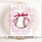 Baseball DTF Transfers, Ready to Press, T-shirt Transfers, Heat Transfer, Direct to Film, Sports Mom Apparel, Girlie, Baseball Coquette Bow