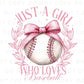 Baseball DTF Transfers, Ready to Press, T-shirt Transfers, Heat Transfer, Direct to Film, Sports Mom Apparel, Girlie, Baseball Coquette Bow