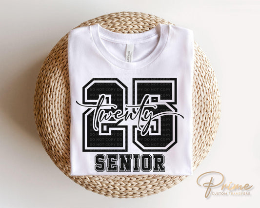 School DTF Transfer, Ready to Press, T-shirt Transfer, Direct to Film, College, Student, Celebrate, High School Graduation Senior Class 2025