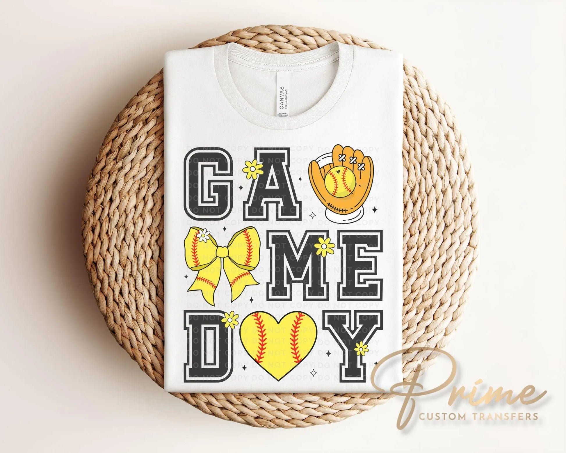 Softball DTF Transfers, Ready to Press, T-shirt Transfers, Heat Transfer, Direct to Film, Sports Mom Apparel, Coquette Bow, Game Day, Trendy