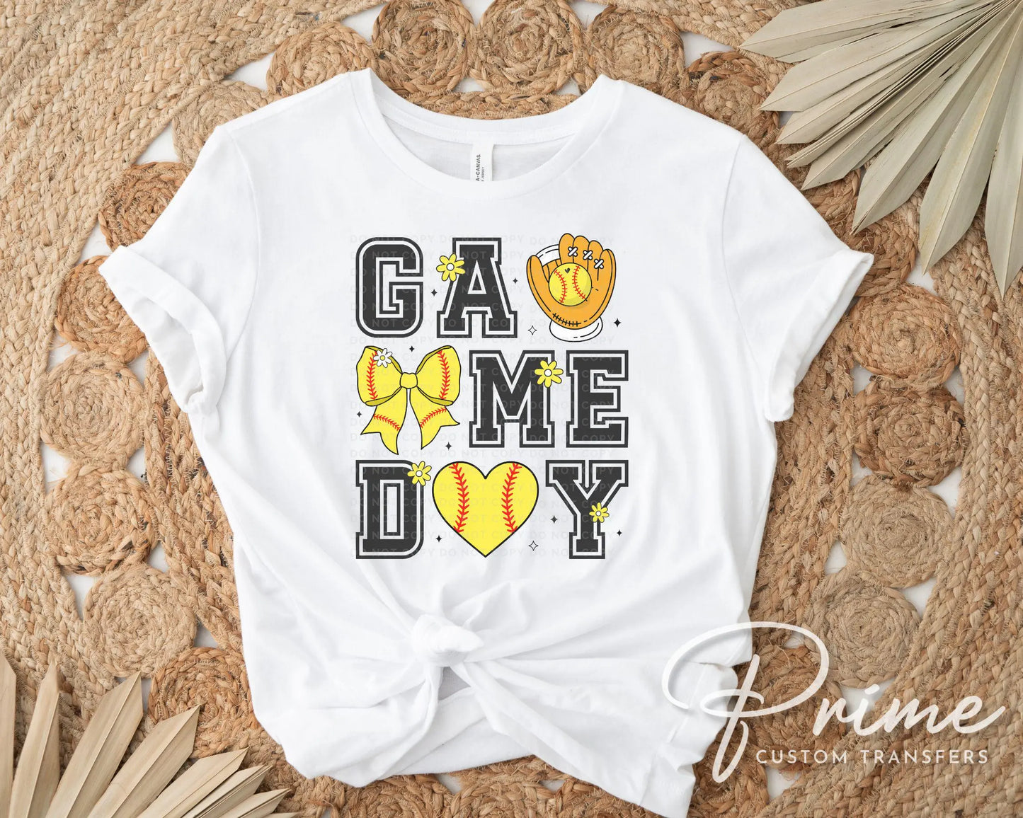 Softball DTF Transfers, Ready to Press, T-shirt Transfers, Heat Transfer, Direct to Film, Sports Mom Apparel, Coquette Bow, Game Day, Trendy