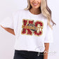 Football DTF Transfer, Ready to Press, T-shirt Transfer, Heat Transfer, Direct to Film, Sports Fan, FAUX Glitter, KC Kansas City Faux Sequin