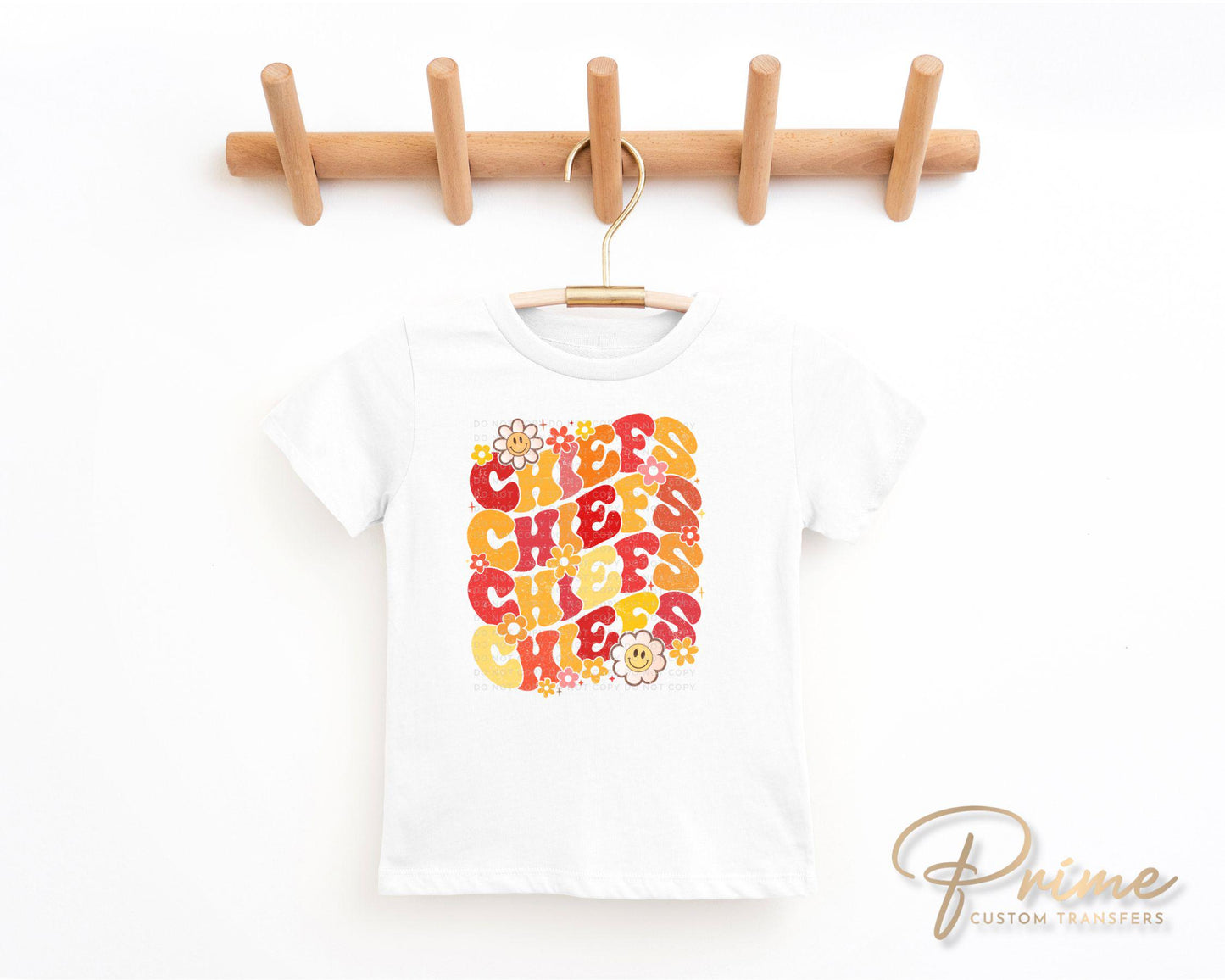 Football DTF Transfers, Ready to Press, T-shirt Transfer, Heat Transfer, Direct to Film, Girly Groovy Game Day, Floral, Kansas City Football