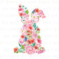 Easter DTF Transfer, Ready to Press, T-shirt Transfer, Heat Transfer, Direct to Film, Spring, Watercolor Floral Easter Coquette Easter Bunny