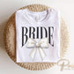 Bride DTF Transfer, Ready to Press, T-shirt Transfer, Heat Transfer, Direct to Film, Wedding, Bach, Bachelorette, Coquette Bridal Pearl Bow