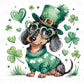 St. Patrick's Day DTF Transfer, Ready to Press, T-shirt Transfer, Heat Transfer, Direct to Film, Pet Mom, Dog Lover, Dog Mama, Dachshund Dog