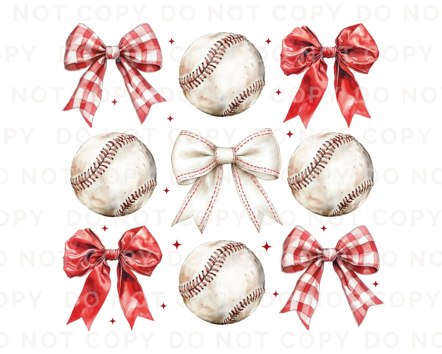 Baseball DTF Transfer, Ready to Press, T-shirt Transfer, Heat Transfer, Direct to Film, Sport Mama Game Day, Red Coquette Baseballs and Bows