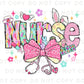 Easter DTF Transfer, Ready to Press, T-shirt Transfer, Heat Transfer, Direct to Film, Holiday, Pink, CNA, Nurse Gift, Coquette Nurse Easter