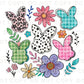 Easter DTF Transfer, Ready to Press, T-shirt Transfer, Heat Transfer, Direct to Film, Floral, Spring, Rabbit, Boho, Coquette Floral Bunnies