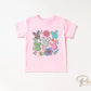 Easter DTF Transfer, Ready to Press, T-shirt Transfer, Heat Transfer, Direct to Film, Floral, Spring, Rabbit, Boho, Coquette Floral Bunnies