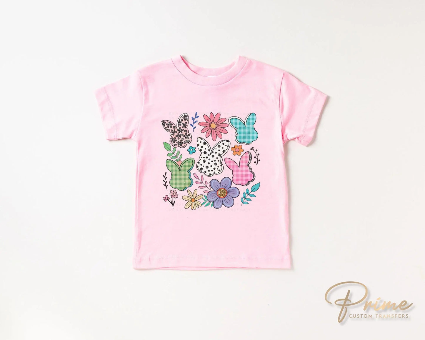 Easter DTF Transfer, Ready to Press, T-shirt Transfer, Heat Transfer, Direct to Film, Floral, Spring, Rabbit, Boho, Coquette Floral Bunnies