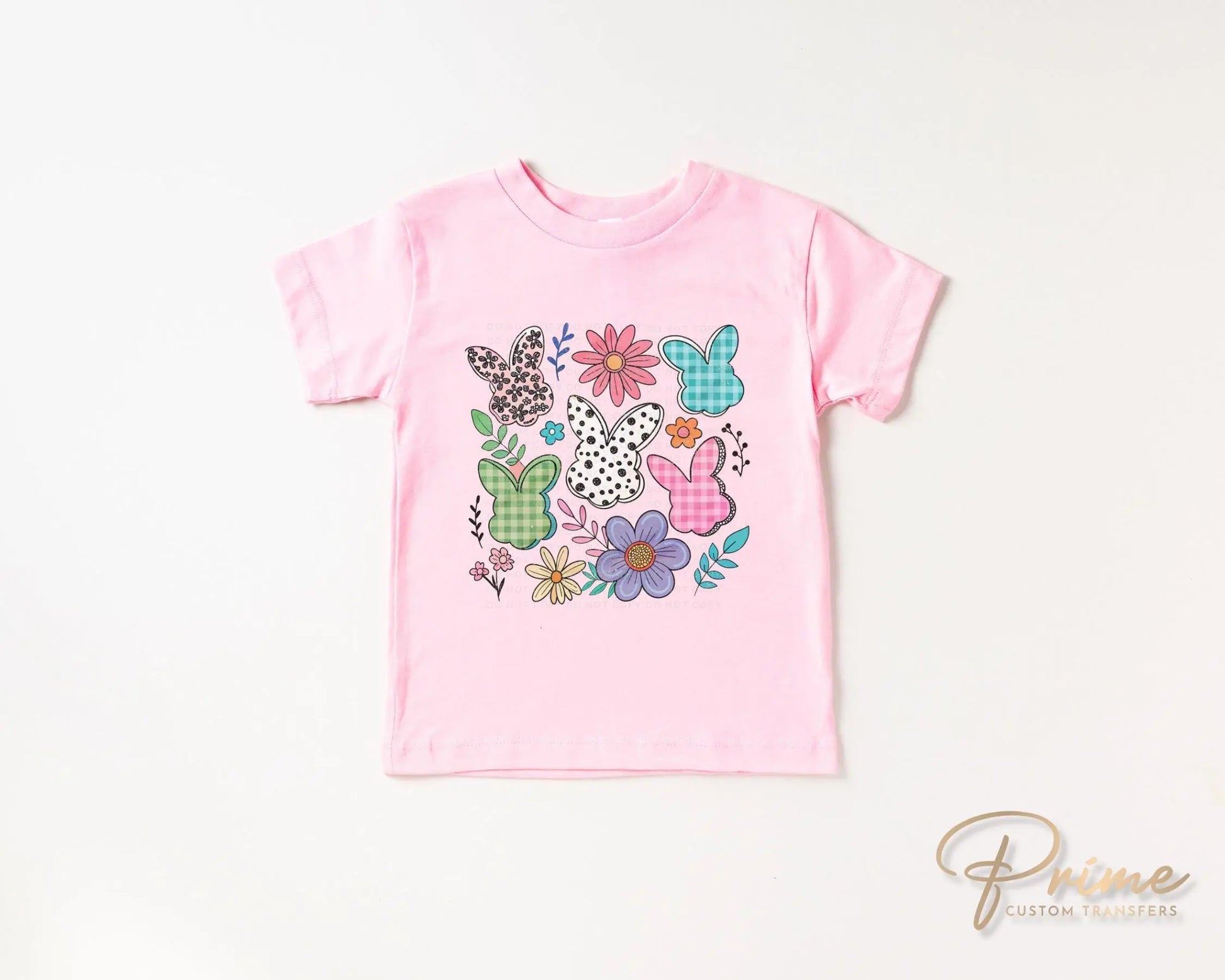 Easter DTF Transfer, Ready to Press, T-shirt Transfer, Heat Transfer, Direct to Film, Floral, Spring, Rabbit, Boho, Coquette Floral Bunnies