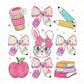 Easter DTF Transfer, Ready to Press, T-shirt Transfer, Heat Transfer, Direct to Film, Preschool, Teacher Gift, Bow, Coquette Easter School
