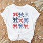 4th of July DTF Transfers, Sublimation, T-shirt Transfers, Heat Transfer, Direct to Film, Memorial Day, Coquette Bows, Red White, Blue