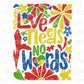 Autism Awareness DTF Transfers, Ready to Press, T-shirt Transfers, Heat Transfer, Direct to Film, Boho Floral, Flowers, Love Needs No Words