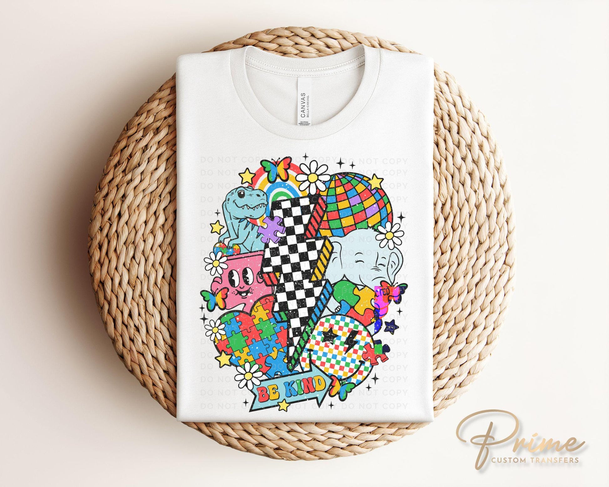 Autism Awareness DTF Transfers, Ready to Press, T-shirt Transfers, Heat Transfer, Direct to Film, Puzzle, Acceptance, Autism Mom Shirt Decal